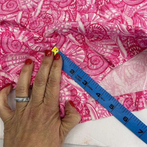 Vineyard Vines Women's Pink Seashell Print Chino Shorts Size 6 - Picture 8 of 8